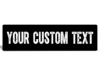 Custom sign - Metal Sign - Custom metal signs - black & white - personalized decor - custom sign metal  - personalized gift - name sign