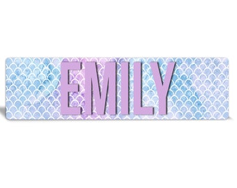 Kids Name Sign | Mermaid Decor | Mermaid Kids Room | Mermaid Sign | Kids Room Decor | Kids Room Sign | Kids Name Plaque | Home Decor | Metal