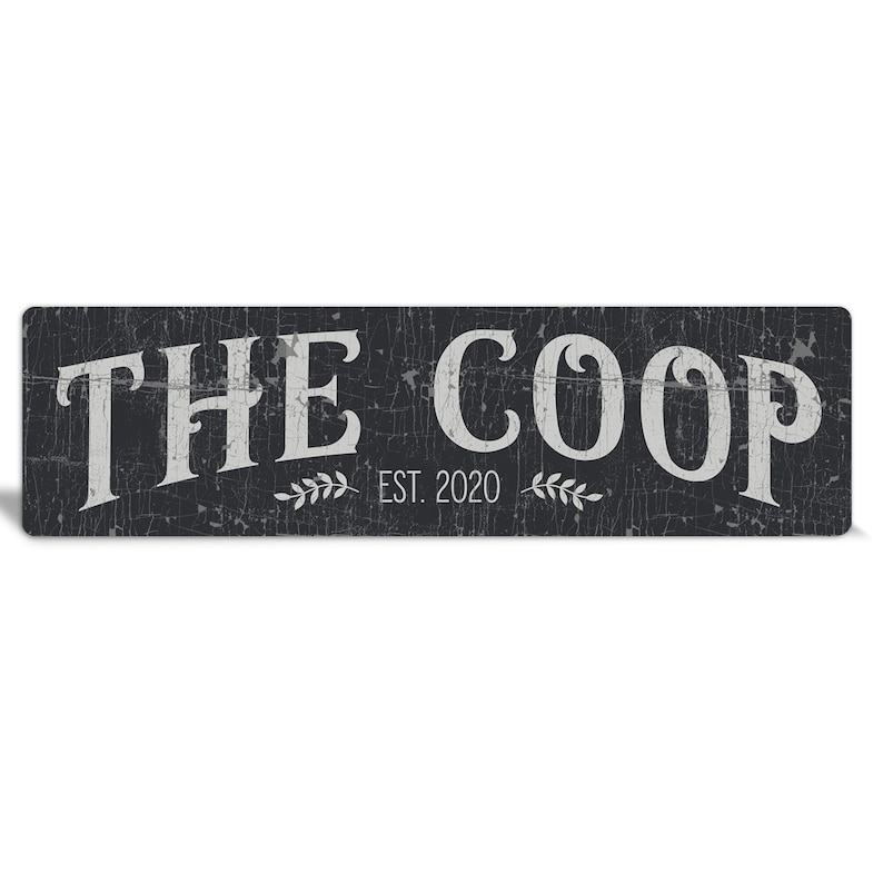 Chicken coop sign The Coop Backyard Chicken Chicken Coop Decor Black chicken coop sign chicken lover gift coop decor Farm sign image 3