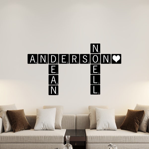 Large Scrabble Tiles - Scrabble Wall Art - Metal Scrabble Wall Tiles - Scrabble Letters - Scrabble Wall Tiles - Metal Scrabble Tiles