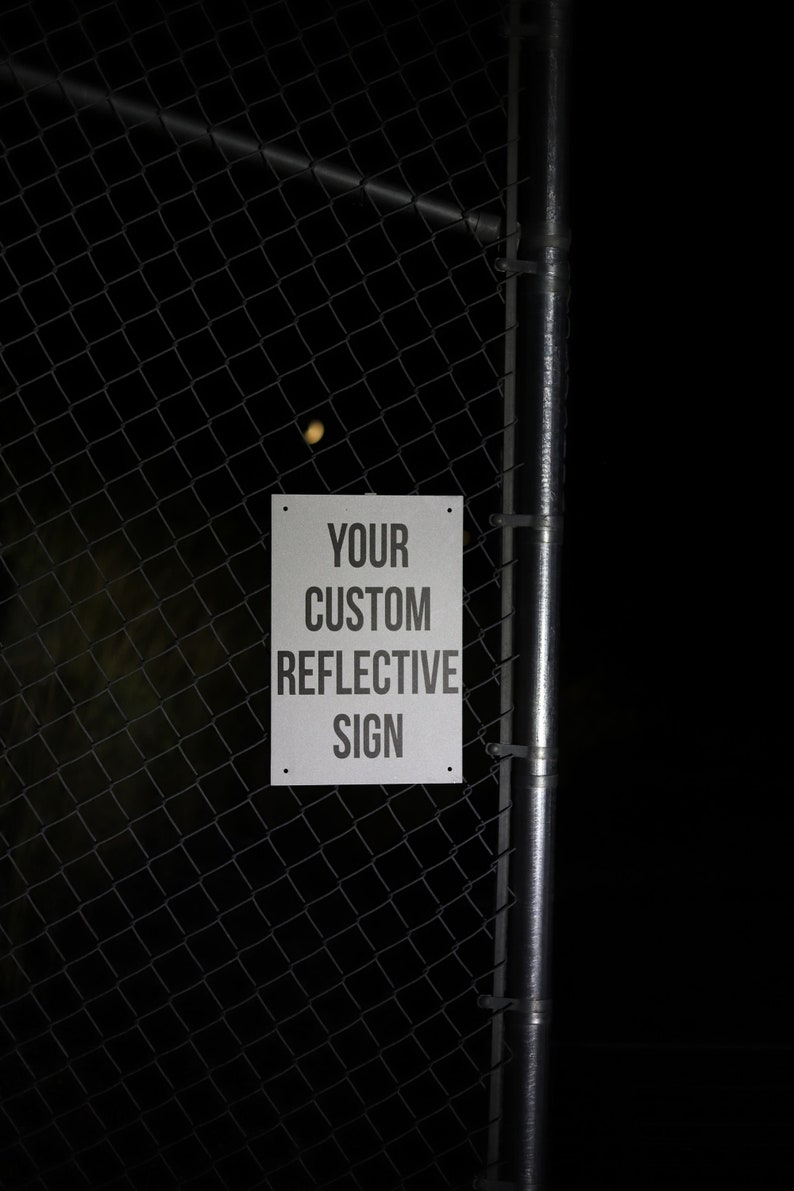 Custom Reflective Metal Sign: Personalized Outdoor/indoor Sign - Etsy