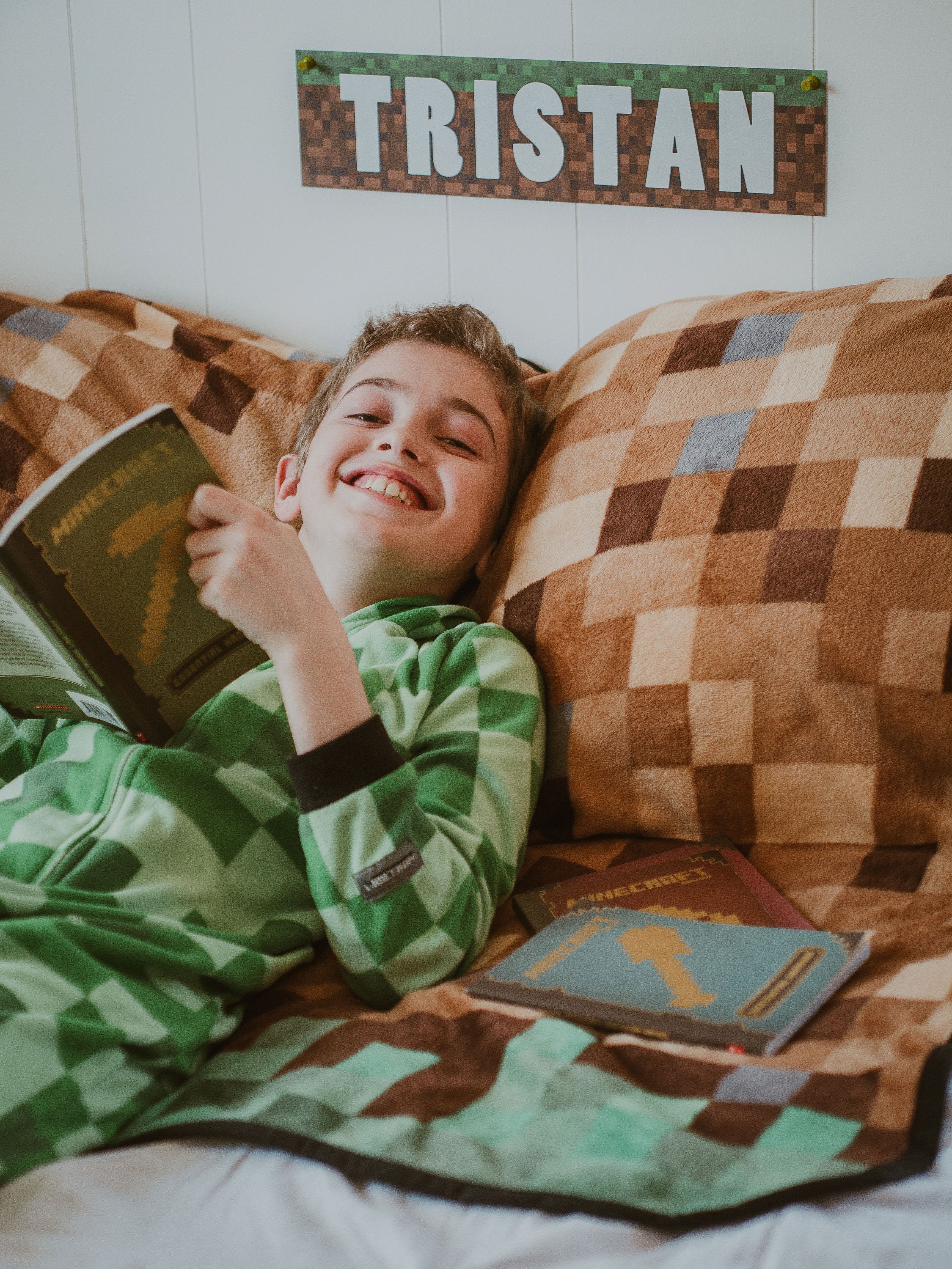 Custom Minecraft Name Sign | Pixelated Metal Room Decor - Etsy