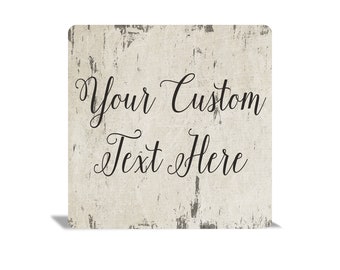 Square Custom Outdoor Sign, Custom Rustic Metal Sign, Personalized Metal Sign, Business Signs, Metal Signs, Outdoor Signs, Square Sign