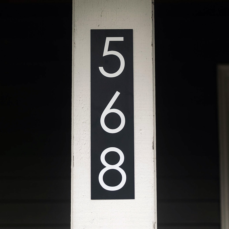 modern address sign, custom address sign, address sign, address plaque, house sign, mailbox sign, house numbers, apartment numbers 