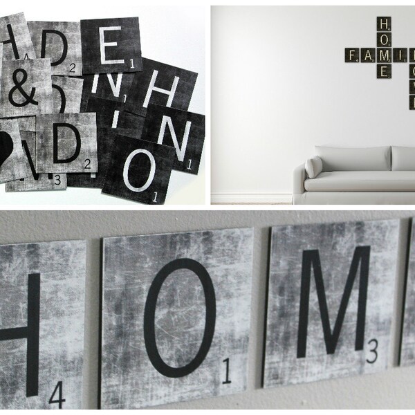 Large Scrabble Tiles Etsy