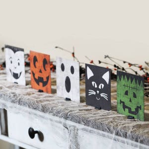 Halloween Decor - Halloween Mantle Decor - Halloween Sign - Halloween Decorations - Halloween Characters - Halloween Table Decor -Home Decor