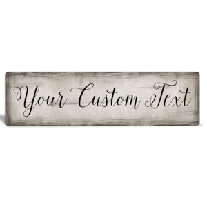 Custom Metal Sign: Brushed Brown Edge, Personalized Home Decor