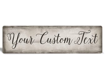 Custom Metal Sign: Brushed Brown Edge, Personalized Home Decor