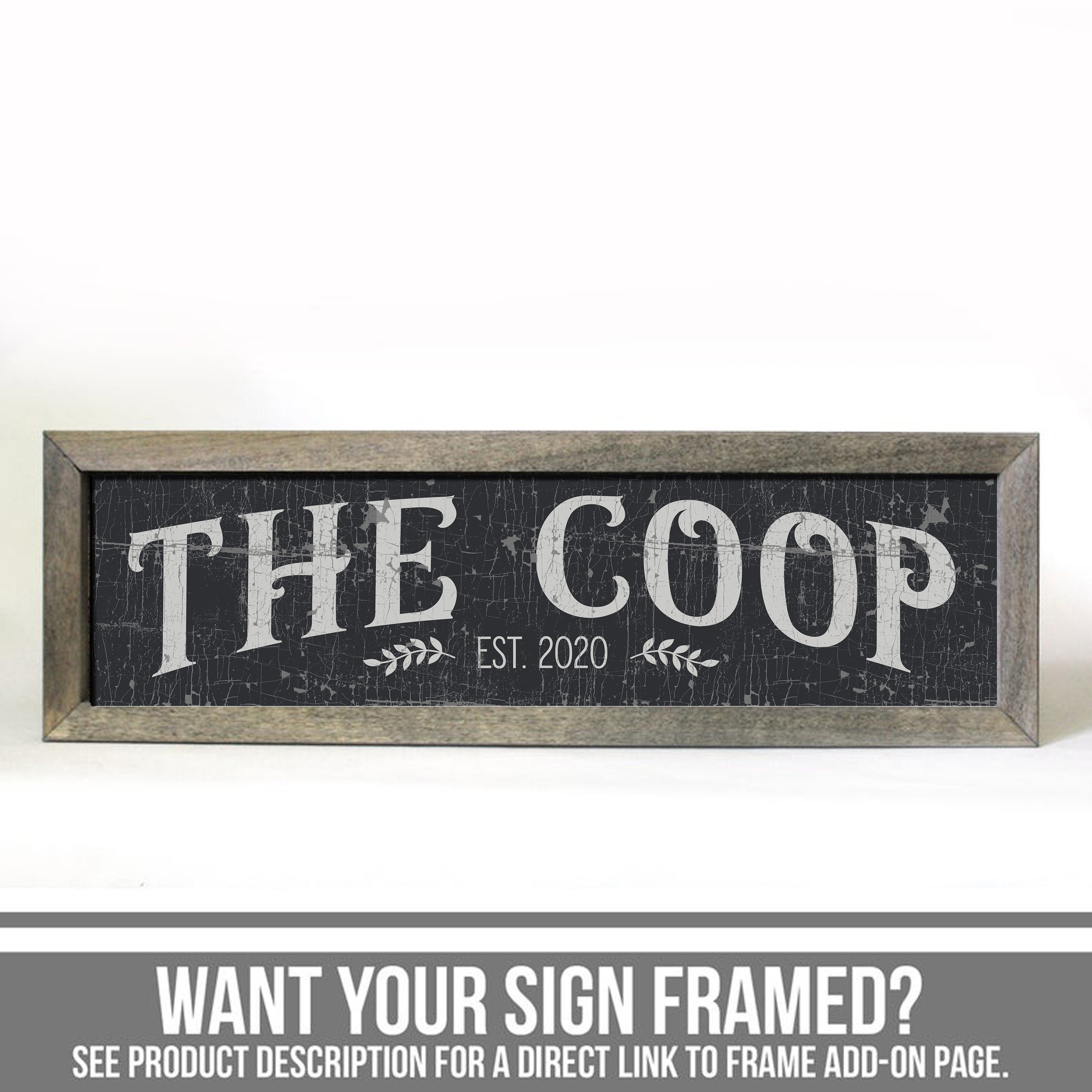 Chicken Coop Sign the Coop Backyard Chicken Chicken Coop Etsy Canada