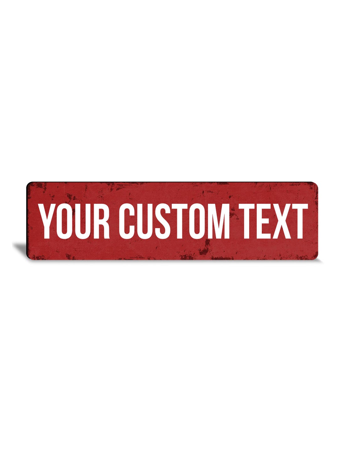 Rustic Red Sign Custom Red Rustic Metal Sign: Personalized Outdoor Decor - Etsy