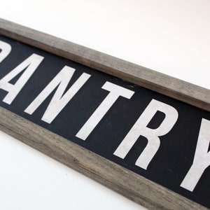 pantry sign - Framed pantry Sign - Home Decor Sign - kitchen pantry - Home & Living - kitchen Sign - Farmhouse sign - Black and White