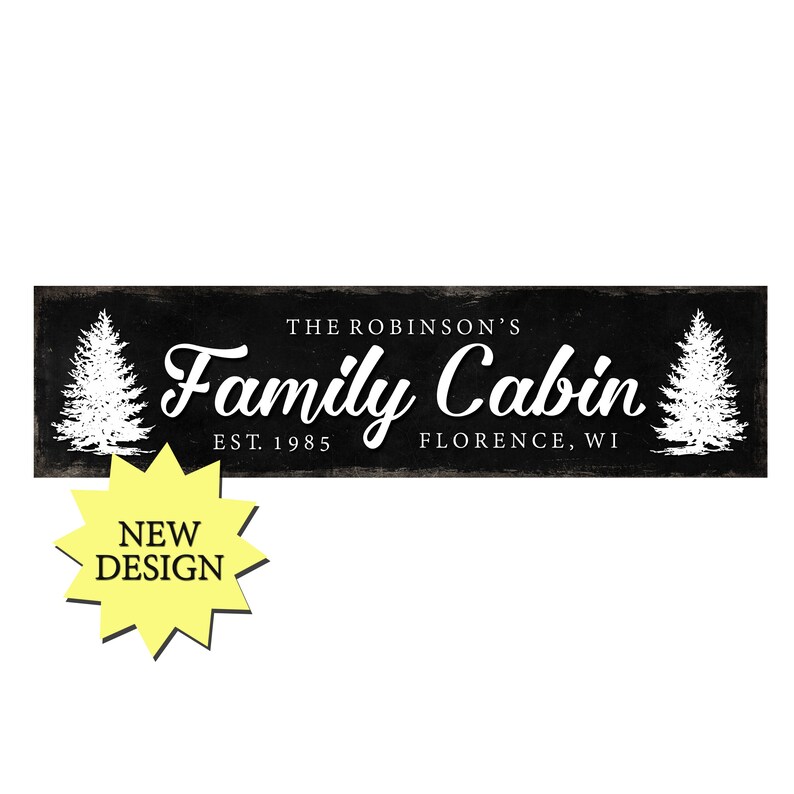 Custom Metal Sign Metal Cabin Sign Cabin Decor Etsy