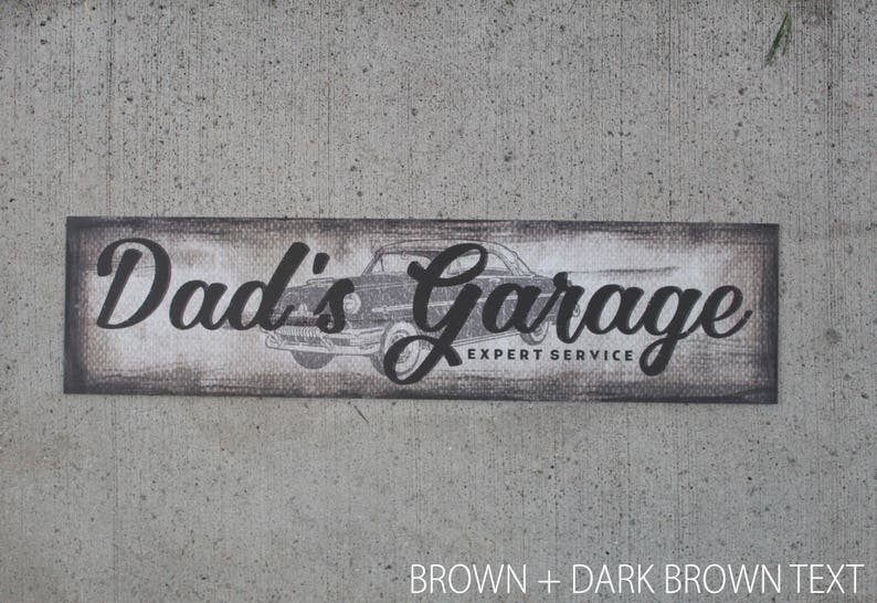 Dads Garage Gift for Him Garage Sign Man Cave Sign Etsy