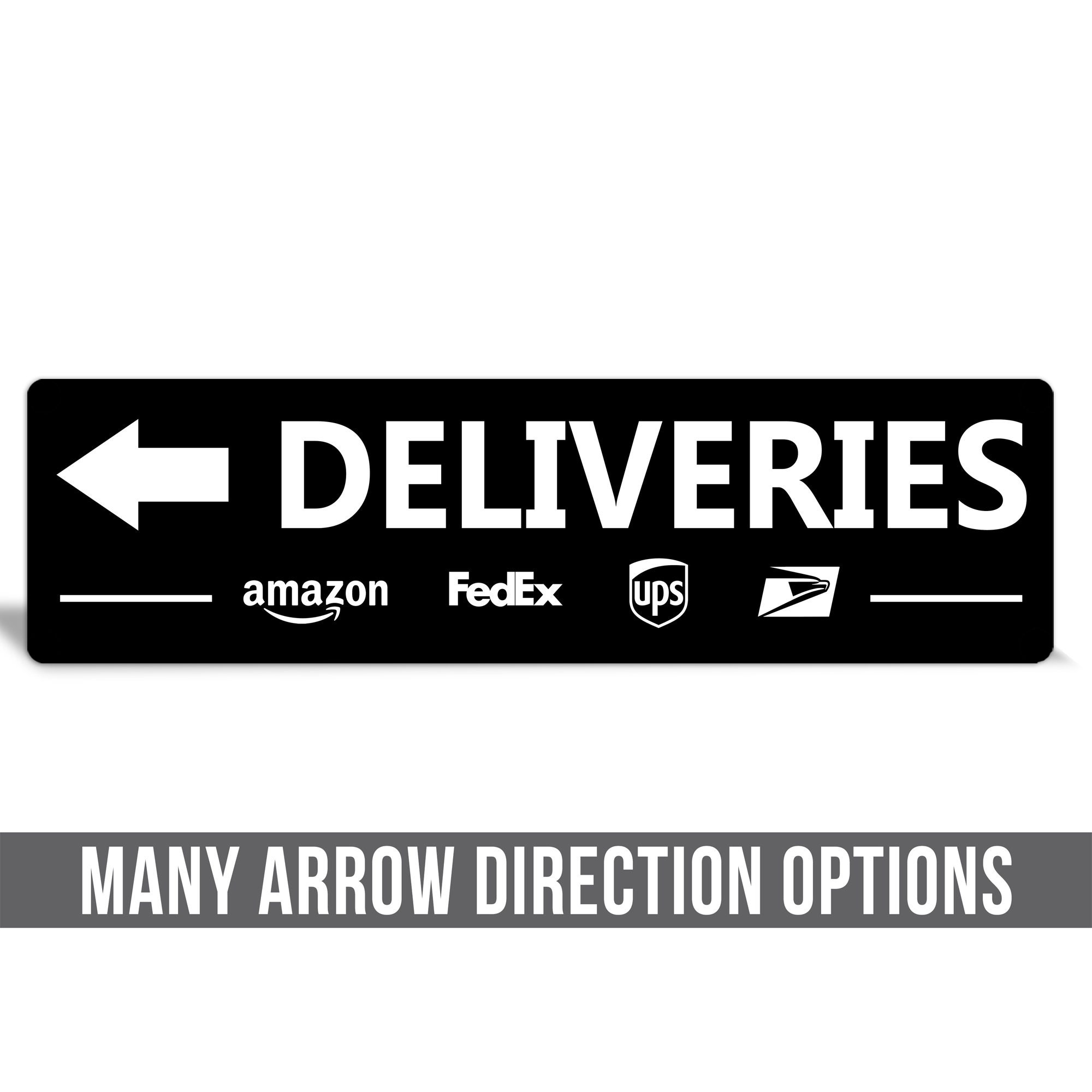 Arrow Delivery Sign: Waterproof Metal for USPS, UPS, Fedex - Etsy