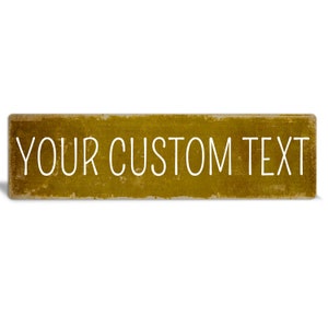 letrero grunge, letrero personalizado amarillo, letrero de metal personalizado, letreros personalizados, letreros de metal, letreros rústicos, letrero personalizado, letrero para exteriores, letrero de playa