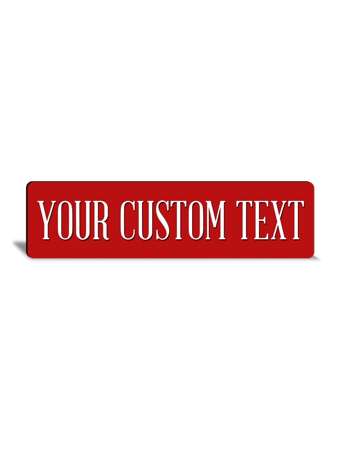 Sign Design Red Custom Solid Red Rustic Custom Metal Sign: Personalized Shed ...