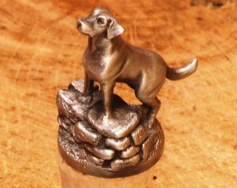 Labrador Pewter Wine or Whisky bottle stopper cork English pewter Gundog shooting Christmas Gift