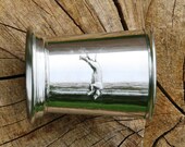 Mint Julep Cup English Pewter Greyhound Emblem Gift 165