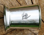 Julep Cup English Pewter Stooping Falcon Emblem Falconry Gift 354