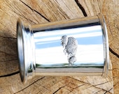Julep Cup English Pewter Hedgehog Family Emblem Wildlife Gift 175
