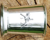 Mint Julep Cup English Pewter Horse Dressage Emblem Gift 182