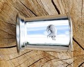 Julep Cup English Pewter Leopard Emblem African Animal Gift 218