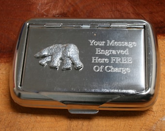 Tin Box England Vintage Rare Thomas Bear/'s /& Sons-Golden Birdseye Tobacco Adv