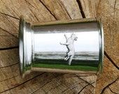 Julep Cup English Pewter Fox Running Emblem Gift 142