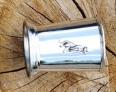 Julep Cup English Pewter Meerkat Emblem African Wildlife Gift 238