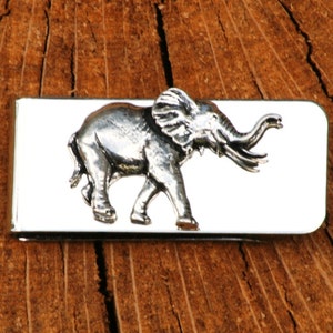 Elephant Money Clip Mens Engraved Father's Day Gift 116