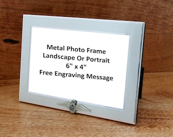 RAF Regiments Photo Frame Metal 6x4" L or P Free engraving   Military Christmas Gift mf