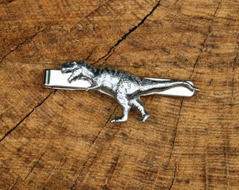 T-Rex Whole Krawattenklammer Tack Slide UK Handgemacht Dinosaurier Vatertag Geschenk 377 ti