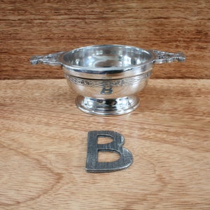 Scottish Icons Quaich Pewter Cup Drinking Bowl Christening Wedding Present Burns Thistle Piper Gift qc B. Pewter Knot Band