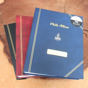 Royal Navy Crown & Anchor Album Fotoalbum Blauw, Zwart of Rood Geschikt voor 200 6x4 foto's GRATIS gravure ME1 pa afbeelding 1