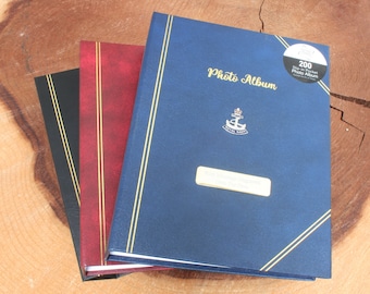 Royal Navy Crown & Anchor Album Photo Album Blue, Black Or Red Holds 200 6x4" Photographs FREE engraving   ME1 pa