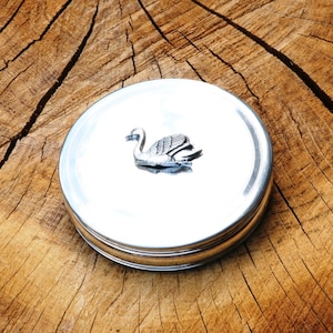 Swan Trinket Schmuckschatulle Englisch Pewter Damen Vatertag Geschenk 357