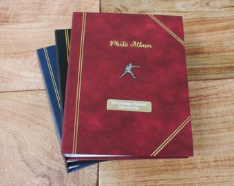 Martial Arts Photo Album Red, Black, Blue Holds 200 Photographs 6x4" Free Engraving Boxing Karate Gift pa