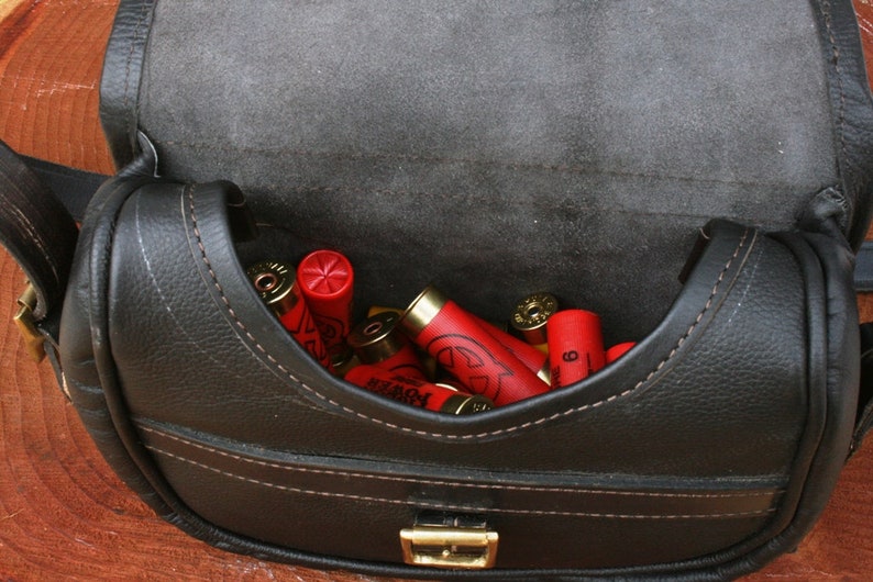 Roe Leather Cartridge Bag 75 cartridges Capacity Shooting Gift 302