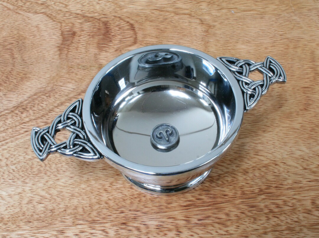 Star Signs Quaich Pewter Cup Drinking Bowl Christening Wedding Present
