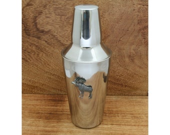 Exotic Animals Cocktail Shaker Mixer With Built In Strainer Barware Free engraving Lion Parrot Tiger Gift ck