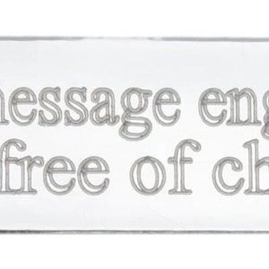 Small Plaque Rectangular Self Adhesive Plate Gold Or Silver with FREE engraving Silver