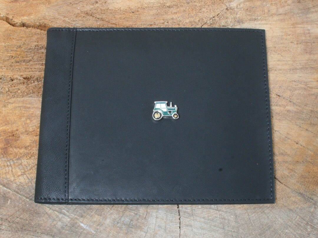 Farm Vehicles Disabled Blue Badge Holder Wallet and Timer Slot Black Leather Case Tractor