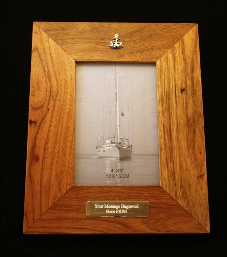 Royal Navy Oak Photo Frame Landscape Or Portrait Military Gift BGK1 Royal Navy Oak Photo Frame Landscape Or Portrait Military Gift BGK1