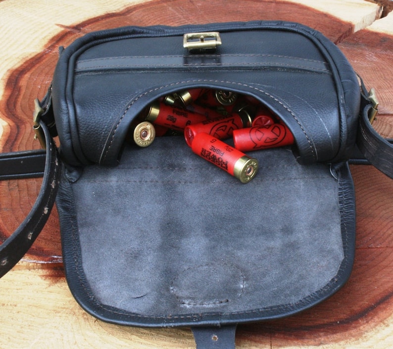 Roe Leather Cartridge Bag 75 cartridges Capacity Shooting Gift 302