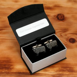 Sheep Cufflinks Pewter UK Handmade Welsh Farming Father&#39;s Day Gift