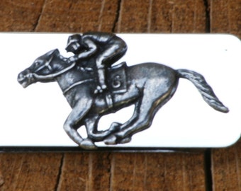 Horse Racing Money Clip Lucky Mens Engraved Fathers Day Gift 187