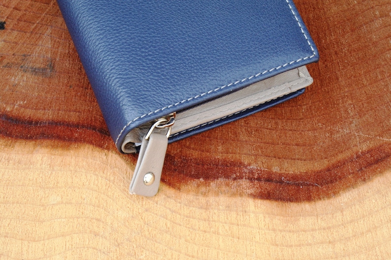 MN Shield Merchant Navy Design Leather Purse with Zipped Compartments RFID Protected Ladies Gift ME58