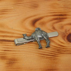 Camel Tie Clip Tack Slide UK Handmade Camel Father's Day Gift ti