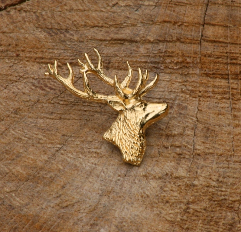 Premium Stag Antler Copper Finish Kilt Pin