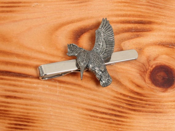bird tie clip